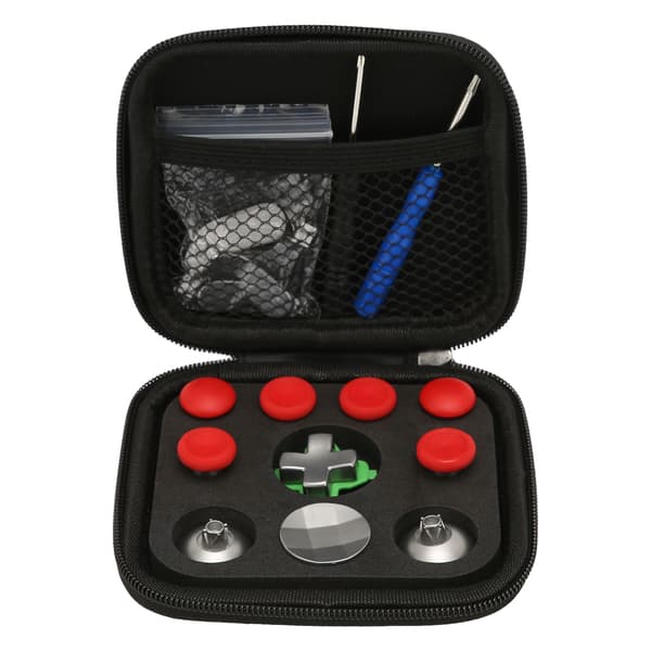 Handle Metal Key Paddle Set Professional Aluminum Alloy Replacement Control Key Paddle Kit for PS4 Red