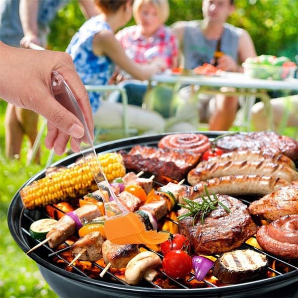 Grillbørste Køkkensilikone Bagebørste & BBQ Bagebørste, Forskellige Lyse Farver