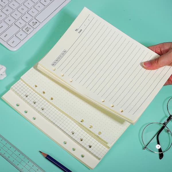 4 st A5 Paper Refill A5 Planner Inserts A5 Binder Inserts Notebook Refill Loose Leaf Paper Planner Inserts