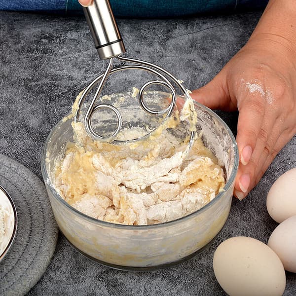 Stainless Steel Bread Dough Whisk Dutch Bread Dough Whisk Scoring Tool Cake Tool for Bread, Pastries or Pizza