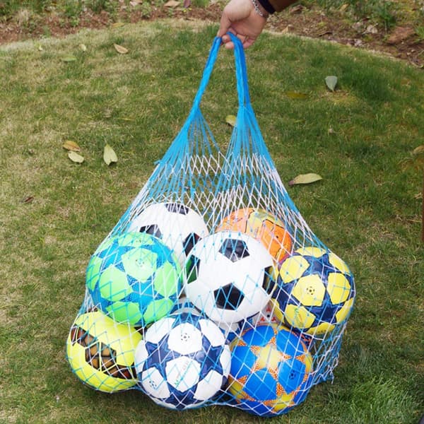 Net 100 cm til bolde, fodbold basketball 10 bolde net 2 farver dørspil kurv net vaskbar dobbelt farve