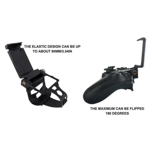 Mobiltelefon Spilklemme Holder Beslag Til Ps4 Dualshock 4 Spilcontroller Gamepad Justerbar