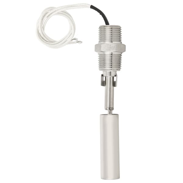 Flytende nivåvakt i rustfritt stål 304 med sidemontering, 1/2NPT-hanngjenge, DC0-110V