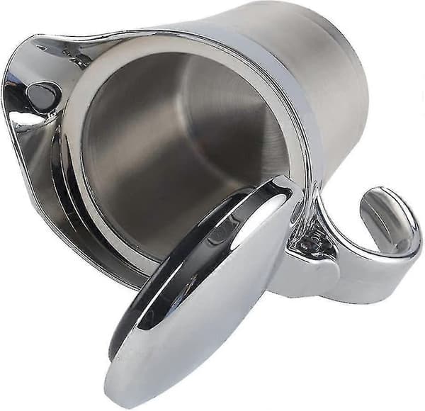 Premium termisk sovske i rustfrit stål, dobbeltisoleret elegant sølv termisk sovske, sovsekande, perfekt til middagsselskaber
