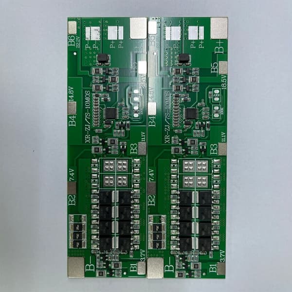 BMS 7S 24V Li-Ion 18650 Battery Pack Charging Board with Balance Equalization Function Common Port for Power Bank (30A)
