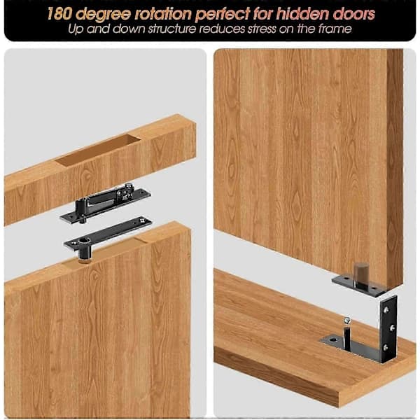 2025 Latest Model Pivot Hinge, Heavy Duty Pivot Door Hardware for Hidden Doors