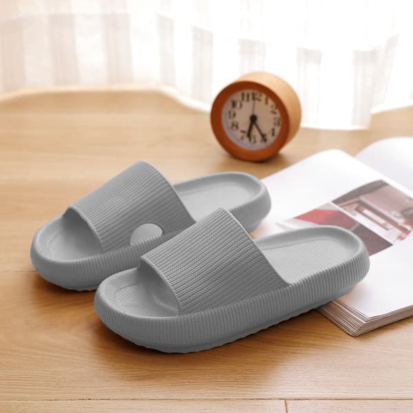 Kvinders Chunky Platform Cloud Hjemmesko grå grey-FX- grey 36/37 (240mm)
