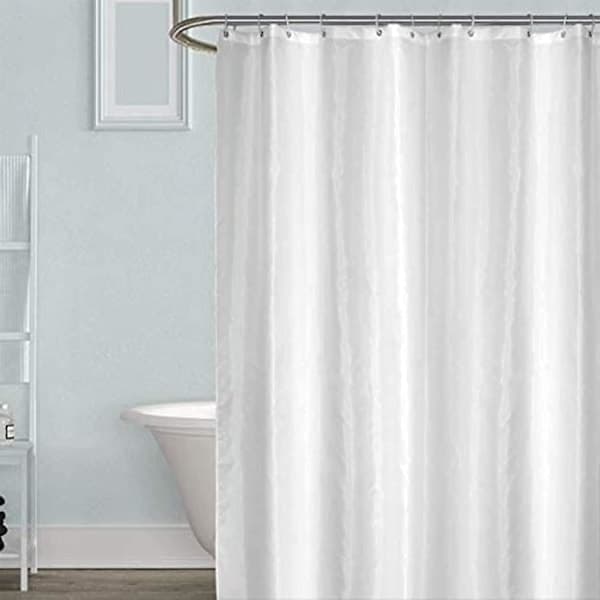 Simple White Shower Curtain - 180 x 220 cm - Extra Long