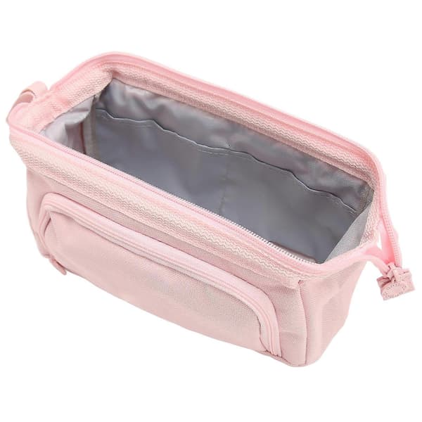 Pencil Case Double Layer Large Capacity Zipper Polyester Portable Big Pencil Pouch for Students School Office