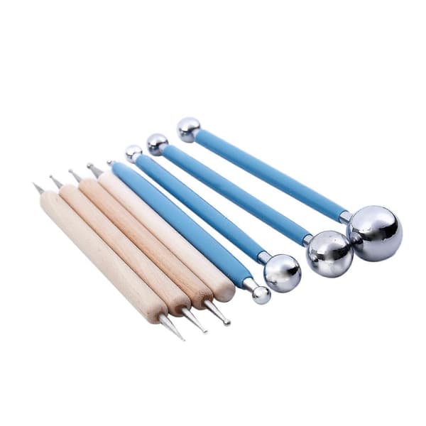 8-Piece Ball Stylus Tool for Clay Pottery Doll Modeling Paper Flowers