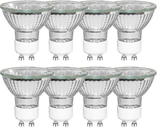 8 stk Gu10 35w Halogen Reflektorlamper, Dimbar Spotlight, Varm Hvit 2700k Beste Gave (hy)