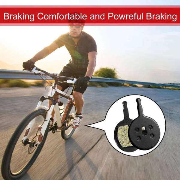 Cykelskivbromsbelägg för Avid BB5, Promax DC 710, 720 - Resin, 2 par