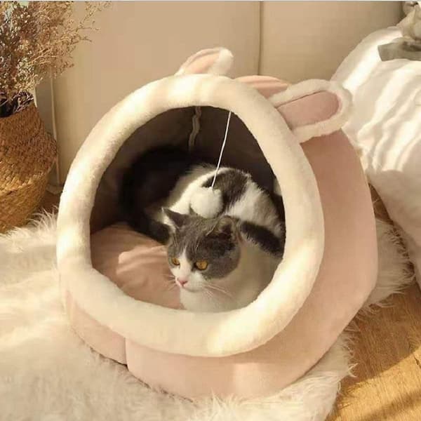 Warm Cat Bed, Cute Cat House, Kitten Sleeping Pad Cushion for KLB