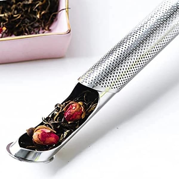 Tespreder i rustfritt stål 1/2 stk Sil Stick Pipe Design Mesh Tefilter Løsbladssiler 2 stk 2pcs