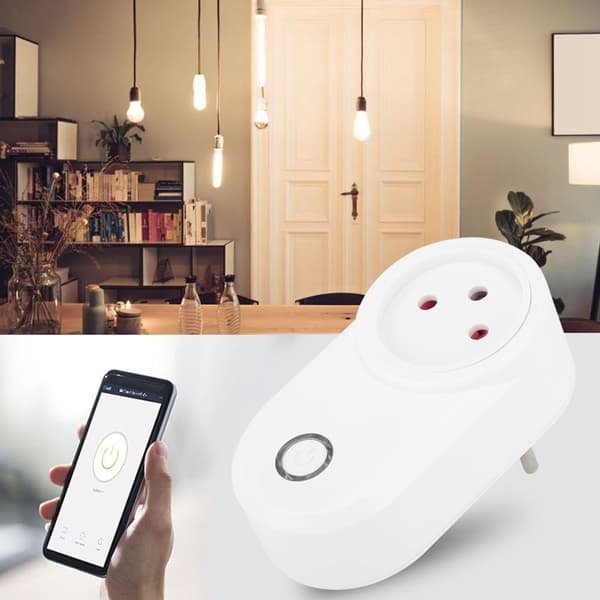 WiFi Smart Intelligent stikkontakt understøtter stemme KLB