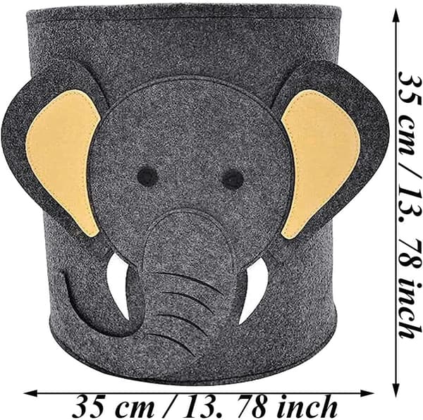 Laundry Basket, Baby Basket, Laundry Baskets, Round Storage Baskets, Foldable Cute Animal Toy Storage