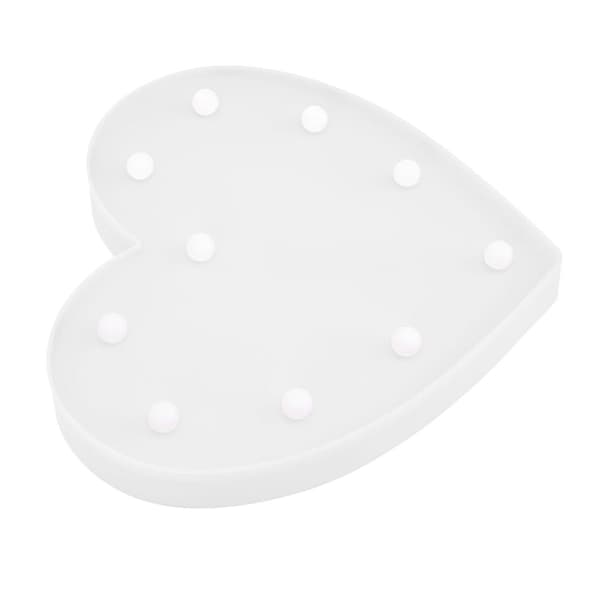 Heart-shaped night light, LED, cute, battery-powered, warm KLB
