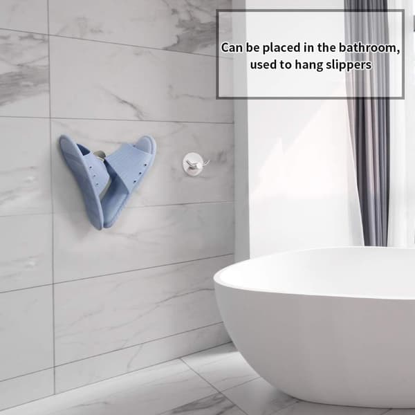 Towel Hook, 4 Pieces Self-Adhesive Hooks Wall Hooks 304 Stainless Steel DXGHC