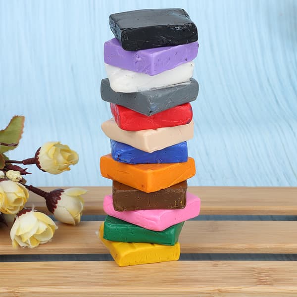 12 farver ler polymer sæt polymer ler hånd DIY legetøj modellering polymer ler læring for børn