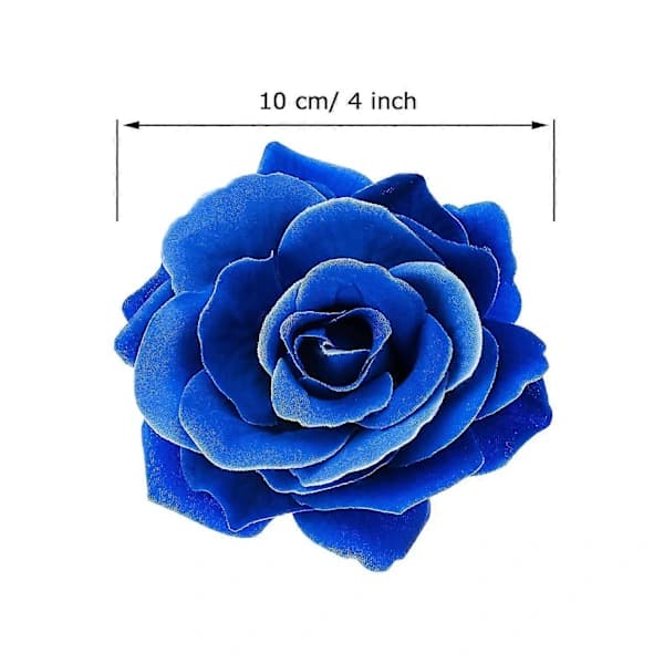 15 Stykker Rose Blomst Hårnål Hårklemme Blomsterbroche Tilfældig Farve