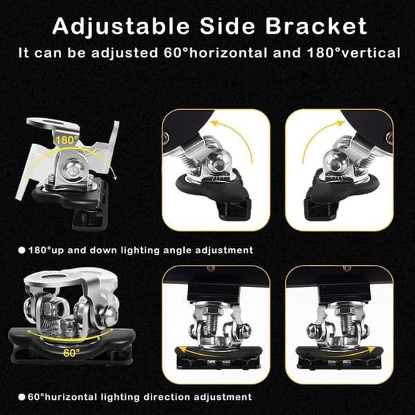 Hood LED Light Bar Mounting Bracket Work Light Bracket Holder Base Universal for Cars Sedans Trucks UTVs SUVs
