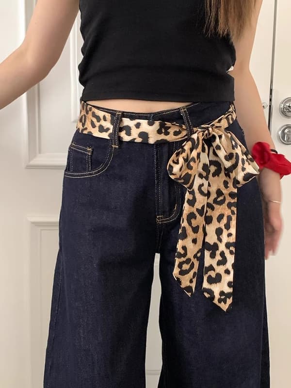 Solid Long Scarf Pure Slim Scarf Tie Handbag Wrap Handle Satin Belt