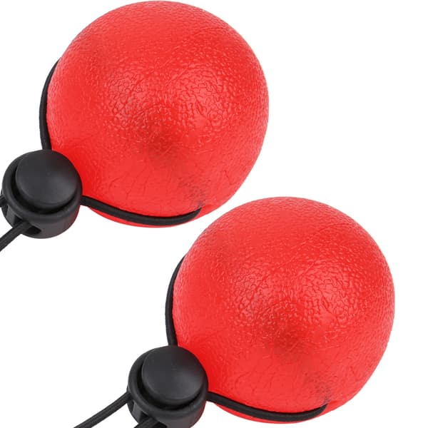 2pcs Silicone Hand Grip Balls for Pressure Reduction Wrist Training Massage Recovery Tool Red 25 Degrees
