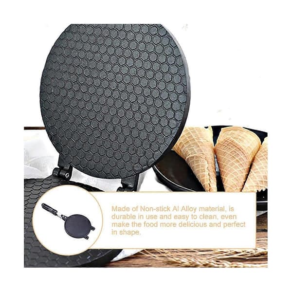 Waffle Cone Maker, Waffle Cone Maker Kitchen Gas Baking Tool Mold for Home, Kitchen, Restaurant