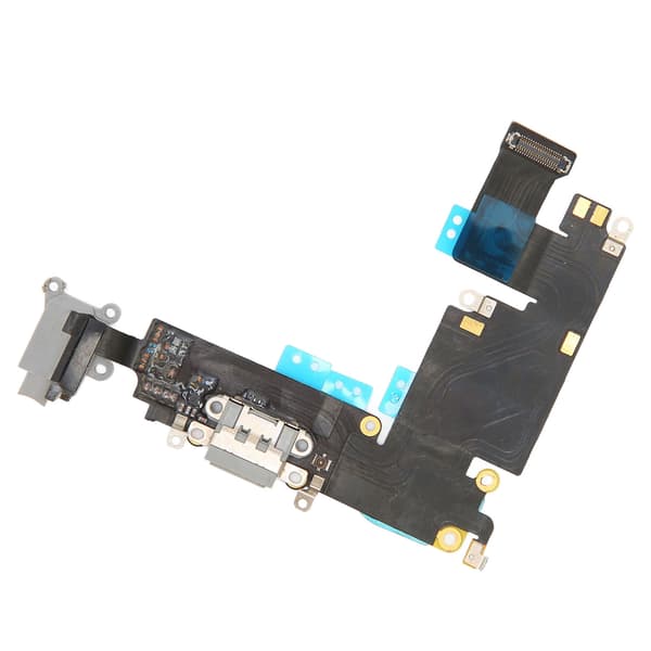 Phone Charging Port Flex Cable with Headphone Port Microphone Function for iPhone 6 Plus Gray