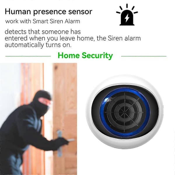 Smart Human Presence Sensor Tuya Zigbee mmWave Radardetektor Høy Følsomhet Menneskekroppssensor