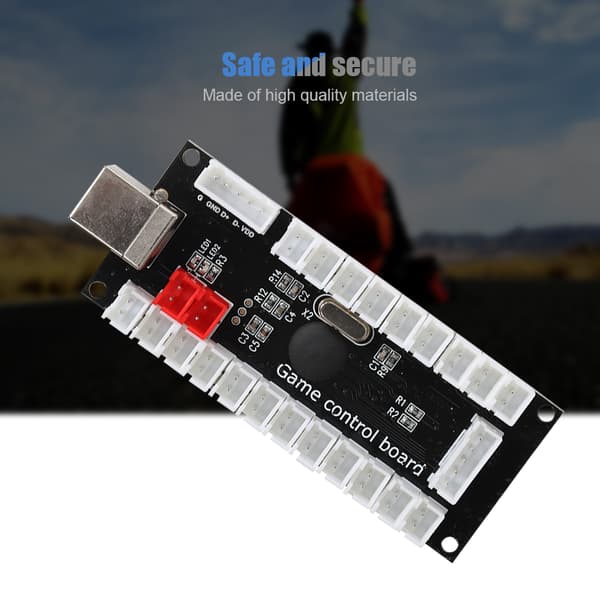Arcade Game USB-koderkontroller med akrylkrystallveske for Raspberry Pi og PC Mainframe882C