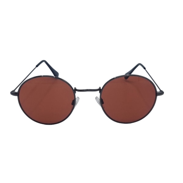 Sorte runde solbriller Brun brown