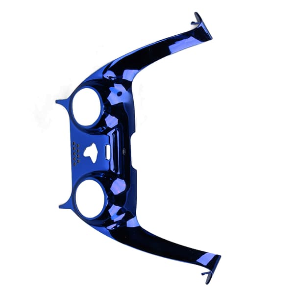 For PS5-kontroller Frontplate DIY Erstatningsdeksel Dekorasjonstilbehør med Joystick-beskyttere Blå