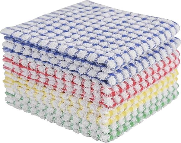 Disktras Set 8 Delar - Disktras - Disktrasor - Rengöringsdukar - Mikrofiber Rengöringsdukar - 30x30cm - bomull - röd*2+gul*2+blå*2+grön*2