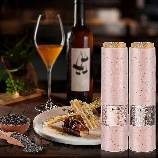 Electric Salt and Pepper Grinder, Electric Ceramic Grinder for Herbs/Pepper/Spices, Adjustable Kitchen Utensil
