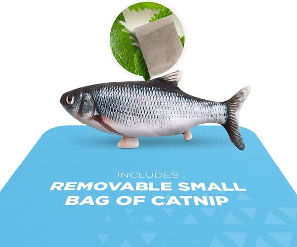Floppy fish cat toy | USB rechargeable stimulation cat toy