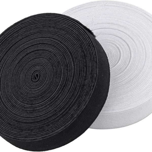 Elastikbånd, 20 mm bredt, 5 m, gummivævet elastikbånd til syning, KLB
