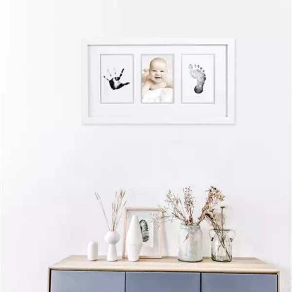 Set med hand- och fotavtryck för bebis – Minnessats med stämpeldyna 1-pack 1-Pack
