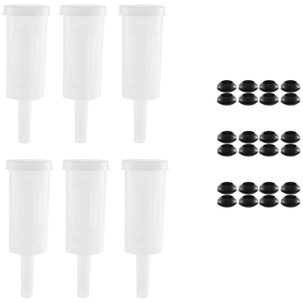 Fermentation airlock for fermentation, airlock with silicone grommet, for preserving, brewing, beer, wine, sauerkraut