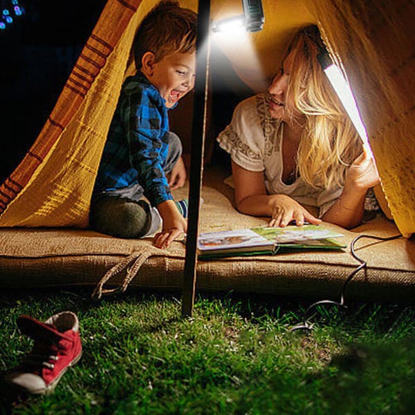 LED-pandelygte med bevægelsessensor til udendørs brug, fiskeri, camping og vandreture, DUBUNS