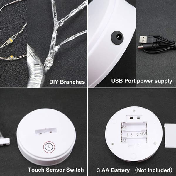 LED-bonsaipuuvalot, 108 LED-puuvaloa, KLB