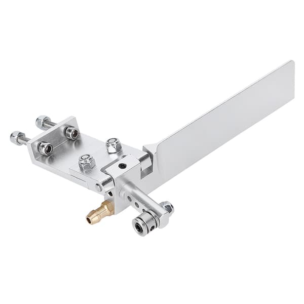 Modellfartyg Aluminiumlegering Sugvattenroder RC Båt Semi-nedsänkt Båt 95mm Silver 0.9