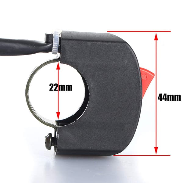 Universal Motorcycle ON OFF Button Switch Handlebar Fog Light Switch DC 12V LED Headlight