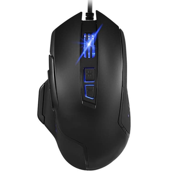 Kabelbaseret gamingmus, programmerbart åndedrætslys, ergonomisk gaming