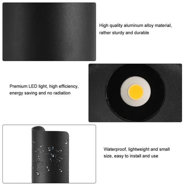 110V-265V 6W LED Wall Light Warm White Waterproof Wall Lamp KLB