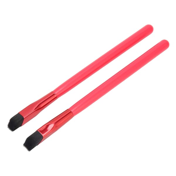 2st Eyebrow Makeup Brush Red Portable Multifunctional Angled Eyebrow Brush for Daily Use