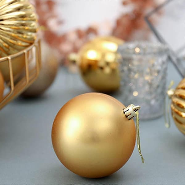 34 stk 4 cm Knusesikre Julekuler til Juletre Bryllup Bursdagsfest Dekor