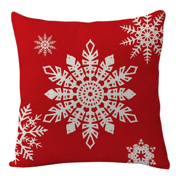 1 st Pläd Juldekorationer Kuddfodral för Soffa Soffa Julprydnader Inomhus Utomhus Bondgård (Slumpmässigt Mönster)