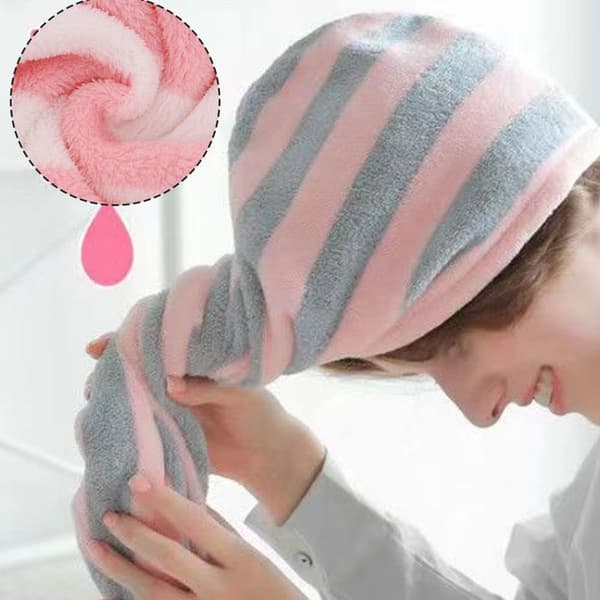 Hårhåndkle Superabsorberende Vri Turban