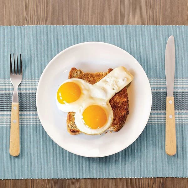 2-pak morsom eggform, sexy eggomelettform, kjøkkenutstyr i rustfritt stål